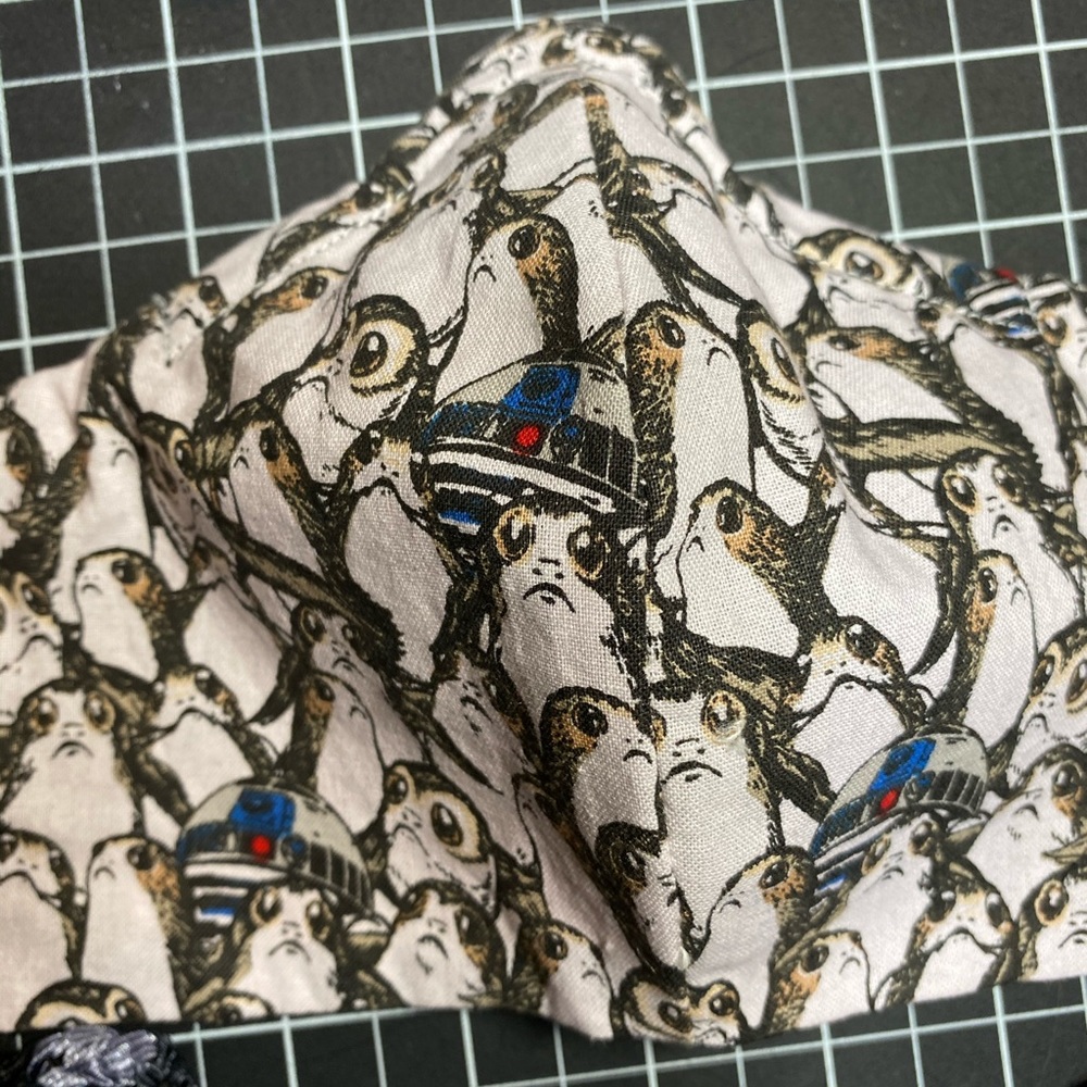 Two Large/ XL Masks R2D2 & Blue Batik - Picture 12 of 16